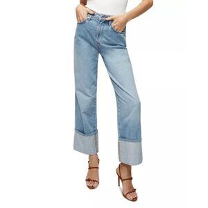 Veronica Beard Dylan Full Length Straight Cuffed High Rise Jeans Womens Size 31